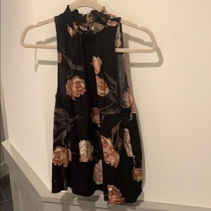 Women’s sleeveless floral top